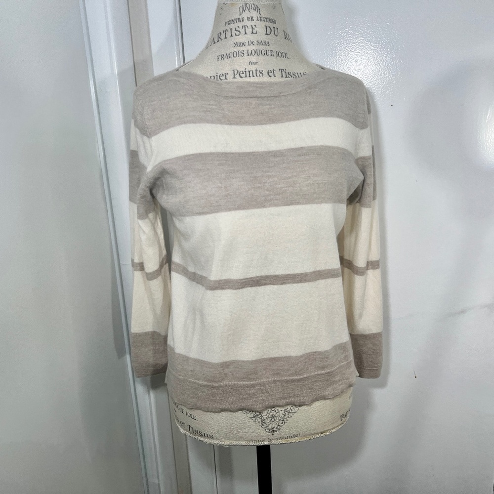 Talbot's Pure Merino Wool Long Sleeve Sweater Size XL Petite - nice colors!